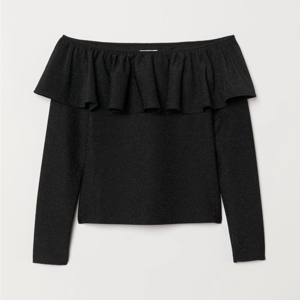 Brand New H&M off the shoulder shimmering top